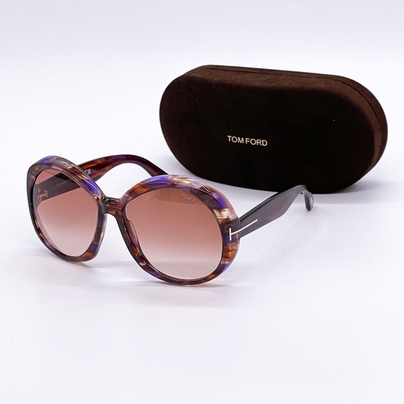 NEW TOM FORD ANNABELLE TF1010 55Z WOMEN OVERSIZED ROUND SUNGLASSES TOM FORD - Picture 2 of 13